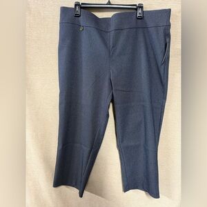 Navy and White Women's Capris